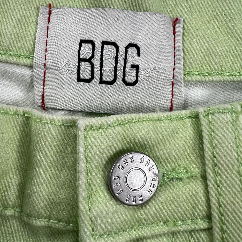 BDG Urban Outfitters High & Wide Ombre Jeans Green Blue Hi Rise Wide Leg Size 26 - Picture 4 of 11